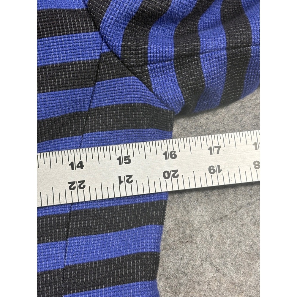 Ann Taylor LOFT Womens Blue Black Stripe Blazer Jacket Size 00 - Picture 8 of 9